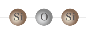 画像：オルガノポリシロキサン結合の原子記号